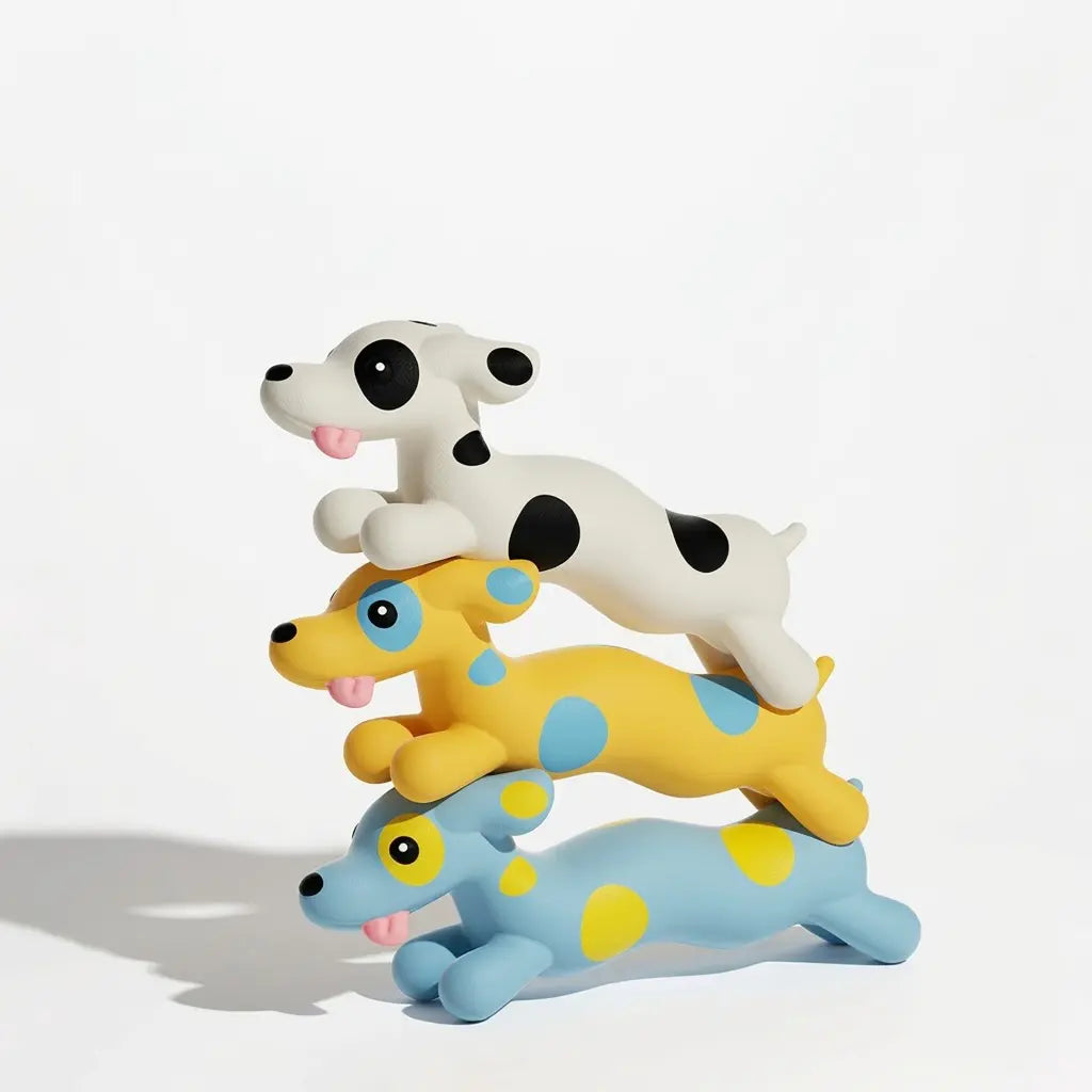 Durable Latex Molar Toy Self Play Squeaky